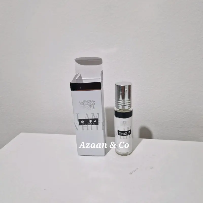 Ana Abiyedh Leather (I am White) Perfume Rouge Poudree Collection | Option to buy Individually or as a Set | 60ml EDP by Lattafa, 10ml Roll on Perfume Oil | Arabian Scents Fragrance Perfume Dubai Perfumes Eau De Parfum 4