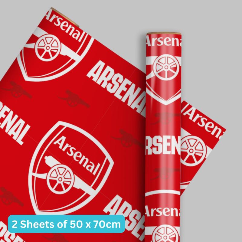 Arsenal FC 2 Sheets & 2 Tags Gift Wrap 0