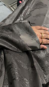 Product Review of Metallic Jacquard Open Abaya from t**a 0