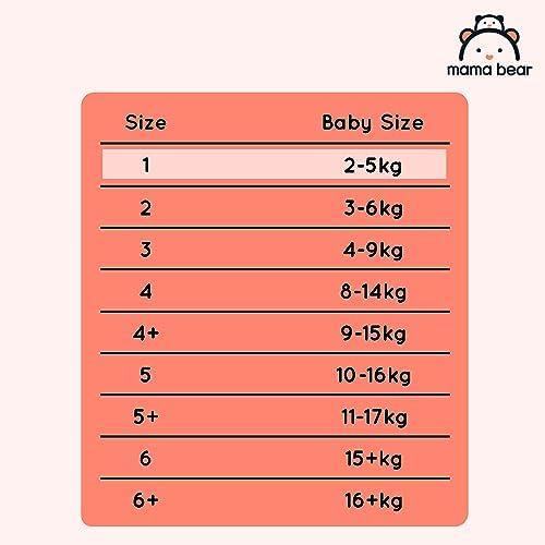 Ultra Dry Nappies, Size 1 (2-5 kg), 96 Count (2 Packs of 48), White, Monthly Pack 3