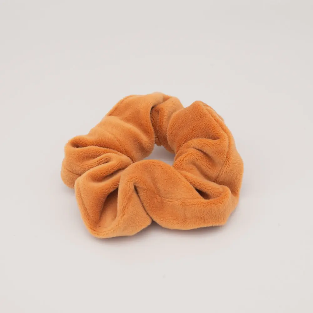 Sweet Orange Velvet Scrunchie