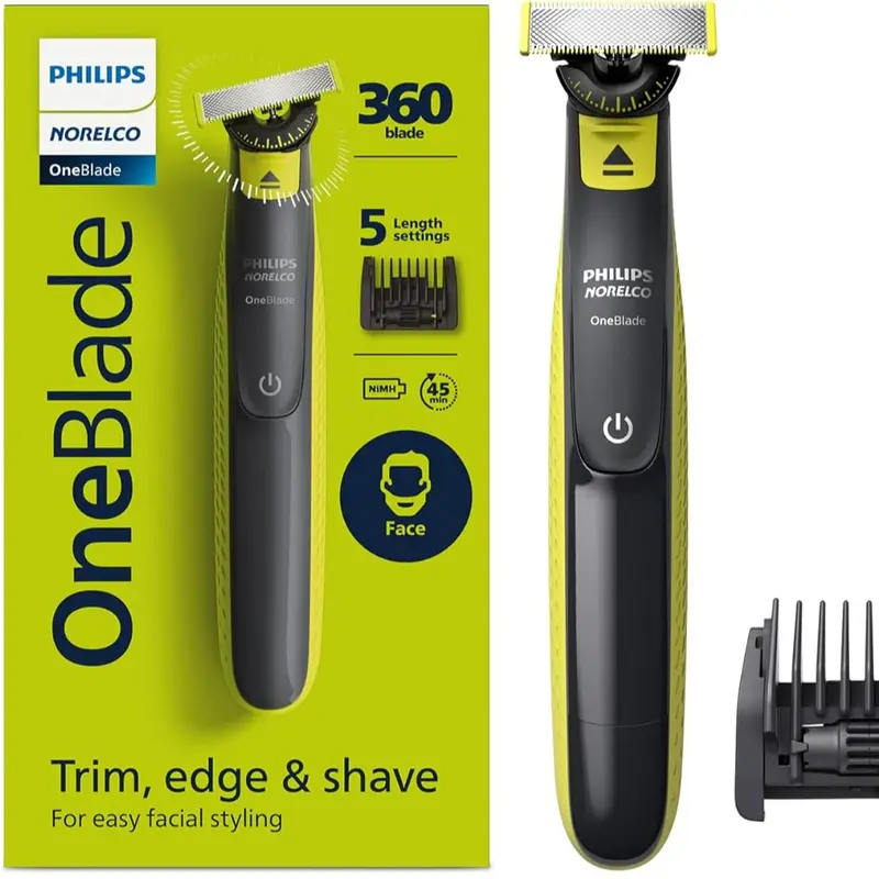 Philips Norelco OneBlade 360 Face Hybrid Trimmer and Shaver, Frustration Free Packaging, QP2734 0