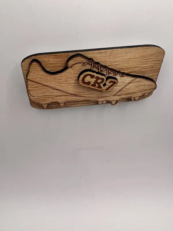 Cristiano Ronaldo CR 7 Wood Magnet - Decorative Wooden Plaque Gift Fan 7