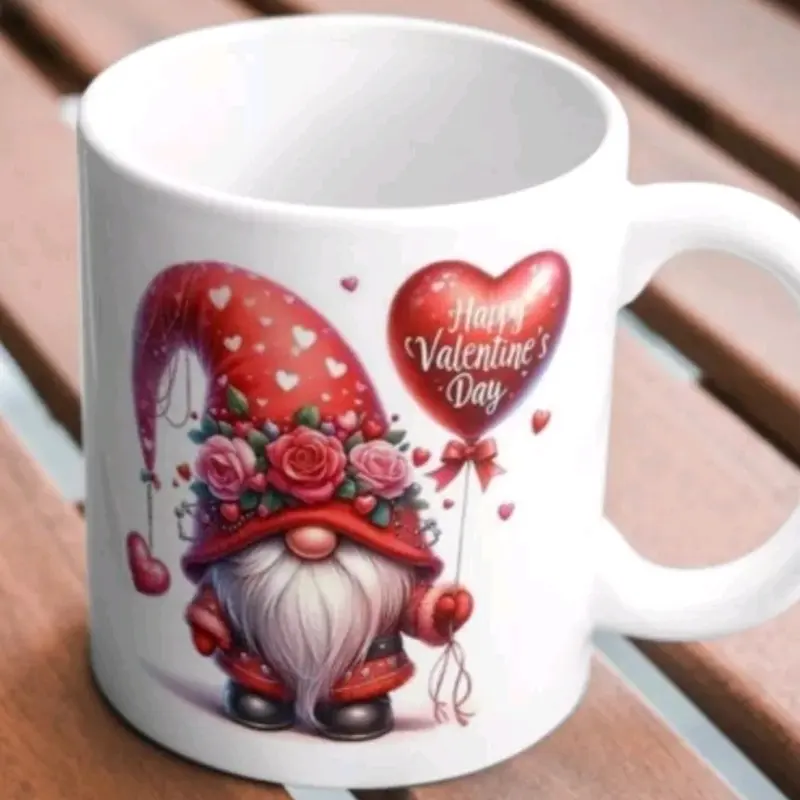 Personalized Valentines Mug gonk- Hot and Cold Beverages - Drinkware coffee fun mugs novelty office 1