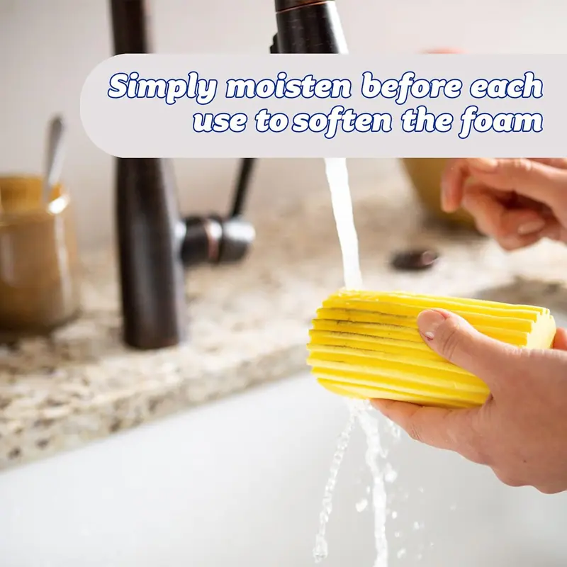 Damp Duster, Magical Dust Cleaning Sponge, Dusters for Cleaning, Venetian & Wooden Blinds Cleaner, Vents, Radiator, Skirting Boards, Mirrors, Dust Brush Tools, Home Gadgets, Light Blue 2