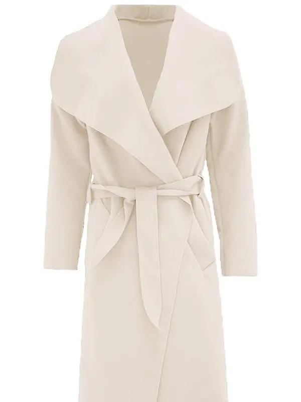 Womens Long Waterfall Italian Duster Coat  Belted Trench Jacket Winter Cardigan Size 8-22. Fit Womenswear Black Comfy Lightweight Long Sleeves Party Tops celebrity style winter Ladies Underwear Lady Outerwear Comfort Longsleeves Minimalist 2