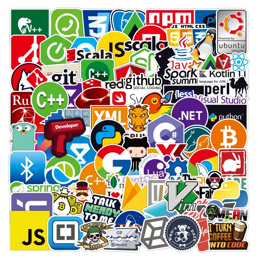 50 Computer programing sticker pack Bitcoin stickers crypto stickers PVC Stickers Computer Programmer Hp Laptop Laptop Stickers Programming No reviews yet