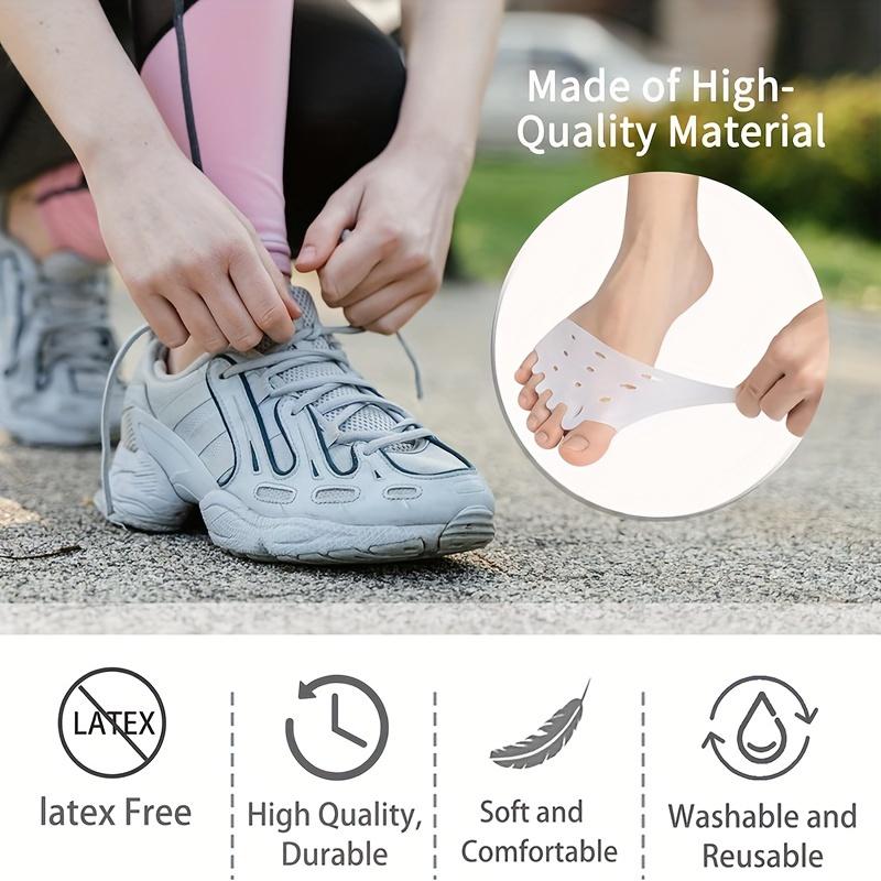 Product Introduction of Silicone Gel Toe Separator Pads, 2pcs Set with Honeycomb Breathable Design, Universal Foot Care Toe Spacers for Men and Women, Comfortable and Durable, Latex-Free, Washable and Reusable 4
