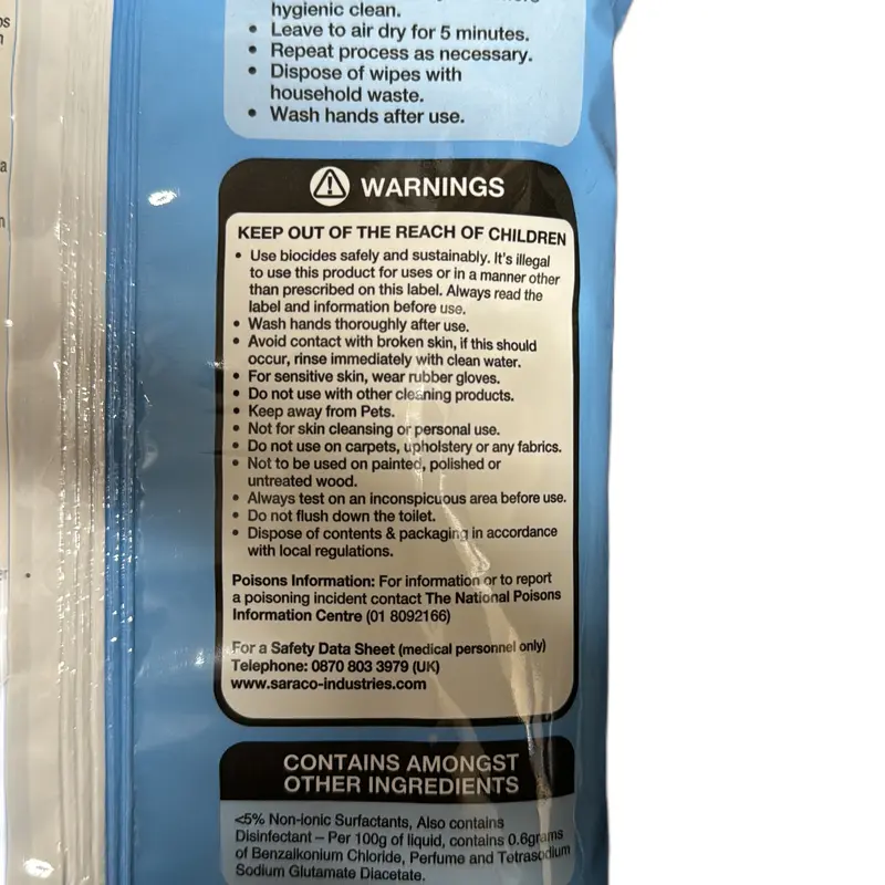 Greenshield anti-bacterial floor surface wipes pack of 24 Household 4