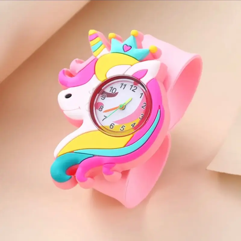 Baby Watch 3D Cartoon unicorn cartoon wrist watch for kids Cartoon Character 0