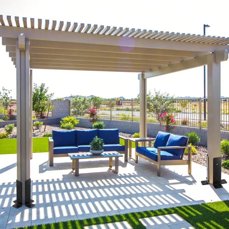 Product Introduction of Versatile 8 - Piece Deck Post Anchor Set: Perfect For Multiple Post Sizes, Heavy - Duty Repair Solution 9