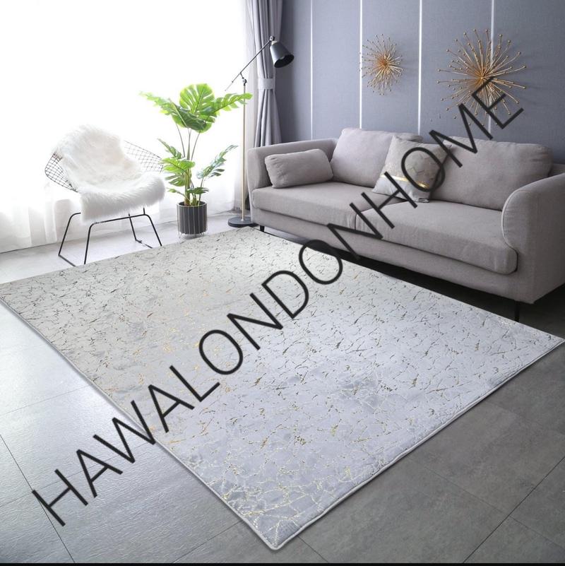 Product Introduction of LUXURY NON SLIP MACHINE WASHABLE MARBLE EFFECT RUGS 90X190CM 160X230CM 190X270CM 11