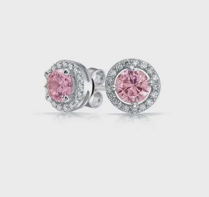 Pink Blossom Necklace and Earring sterling silver jewellery Set 3