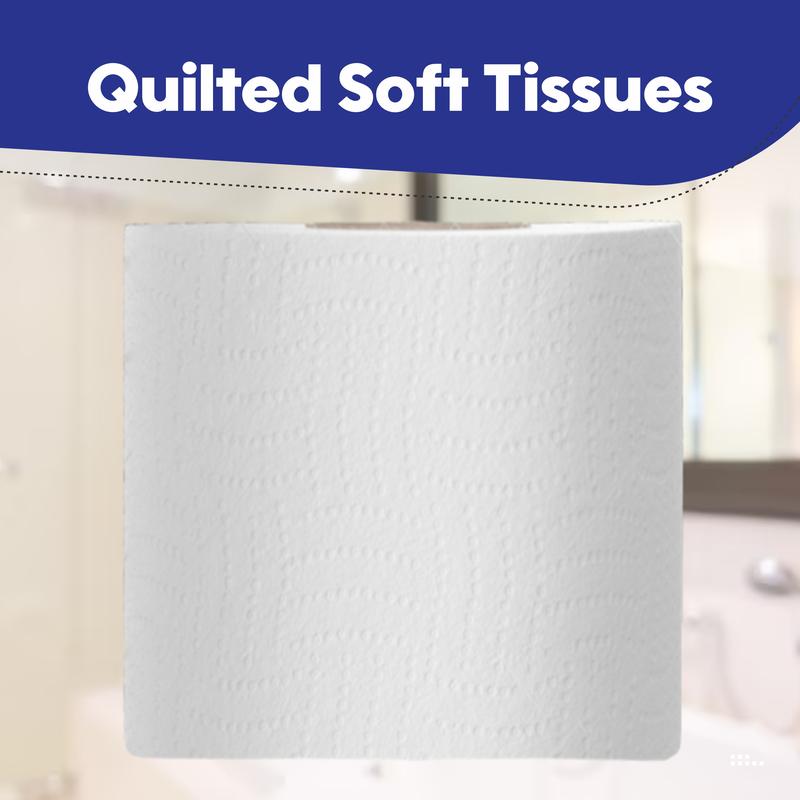 45 x Toilet rolls 3Ply, 24 x Kitchen Rolls, 6 x Blue Centrefeed Rolls, Luxury Quilted, Soft and gentle, Flushable Eco-friendly Disposable Sustainable, Family Sheets Wipes soft Bathroom Set 8