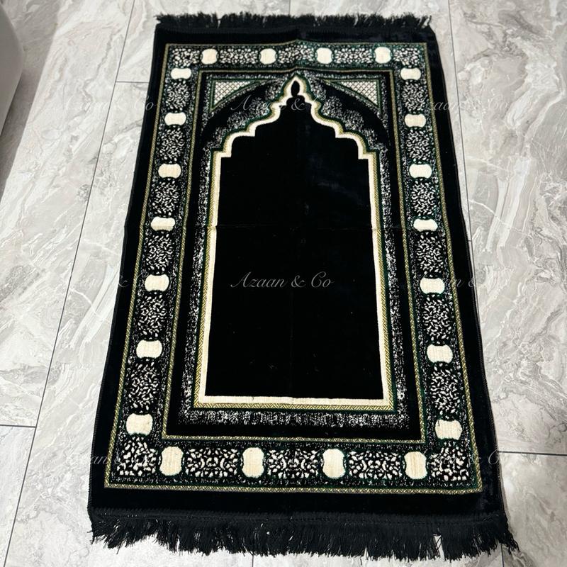 Soft Prayer Mat, Surah Book & Tasbeeh Gift Box 3 Piece Set | Made in Turkey | Prayer Mat rug for Islamic Salah | Turkish Made-Velvet Jainamaz Excellent Quality prayermat prayermats travel 70cmx110cm Janamaz Carpet Rug Namaz Muslim Islam D23PCSET prayerrug 5