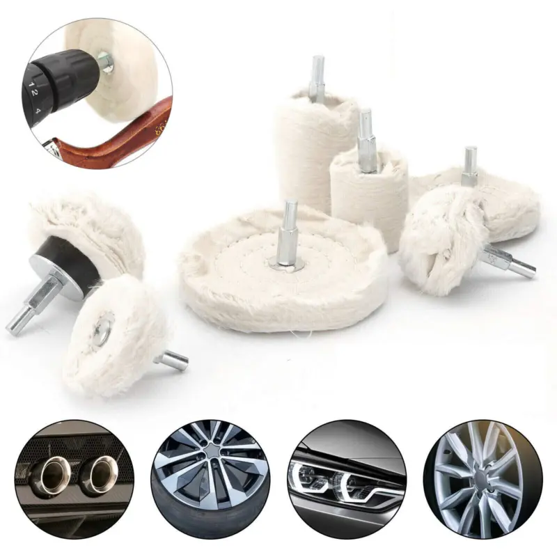 Polishing Buffing Pads Mop Wheel Buffer Pad Drill Kit for Car Polisher 7Pcs Set 1