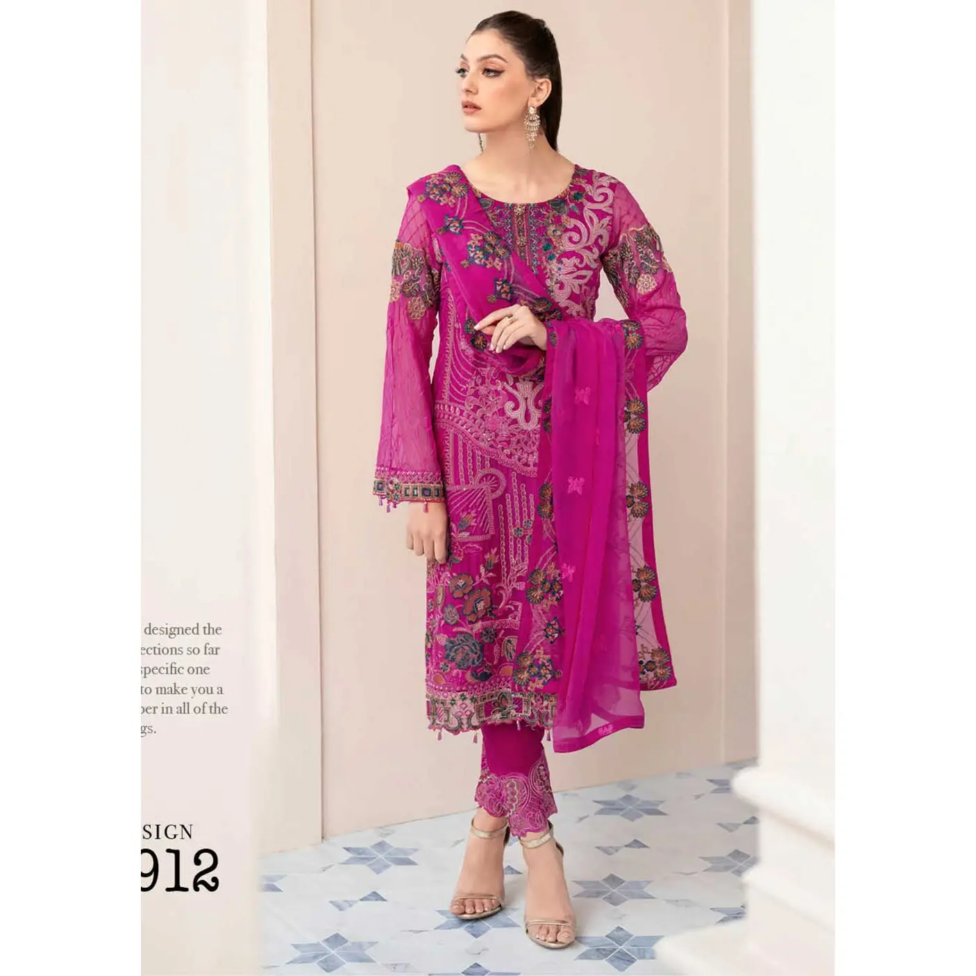 D-912-R - Readymade -  Rangoon By Ramsha Collection Vol 9 2023