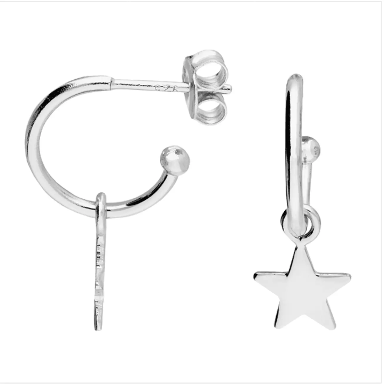 Vega Star Hoop Earrings