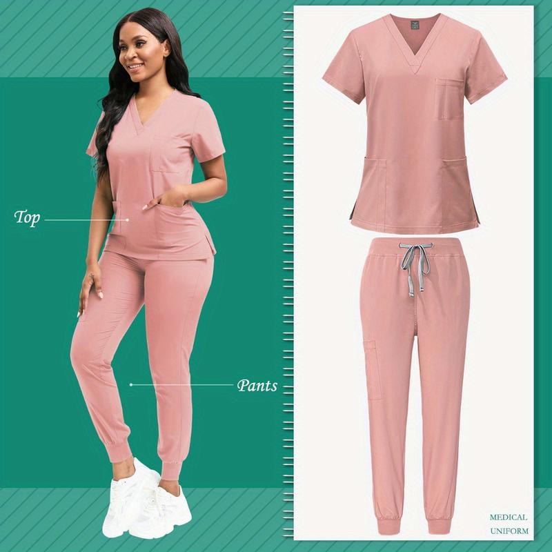 Product Introduction of Premium Polyester Nurse Scrub Set – Stylish Fitted Uniform with Badge Pouch | Perfect for Nurses & Veterinarians 14