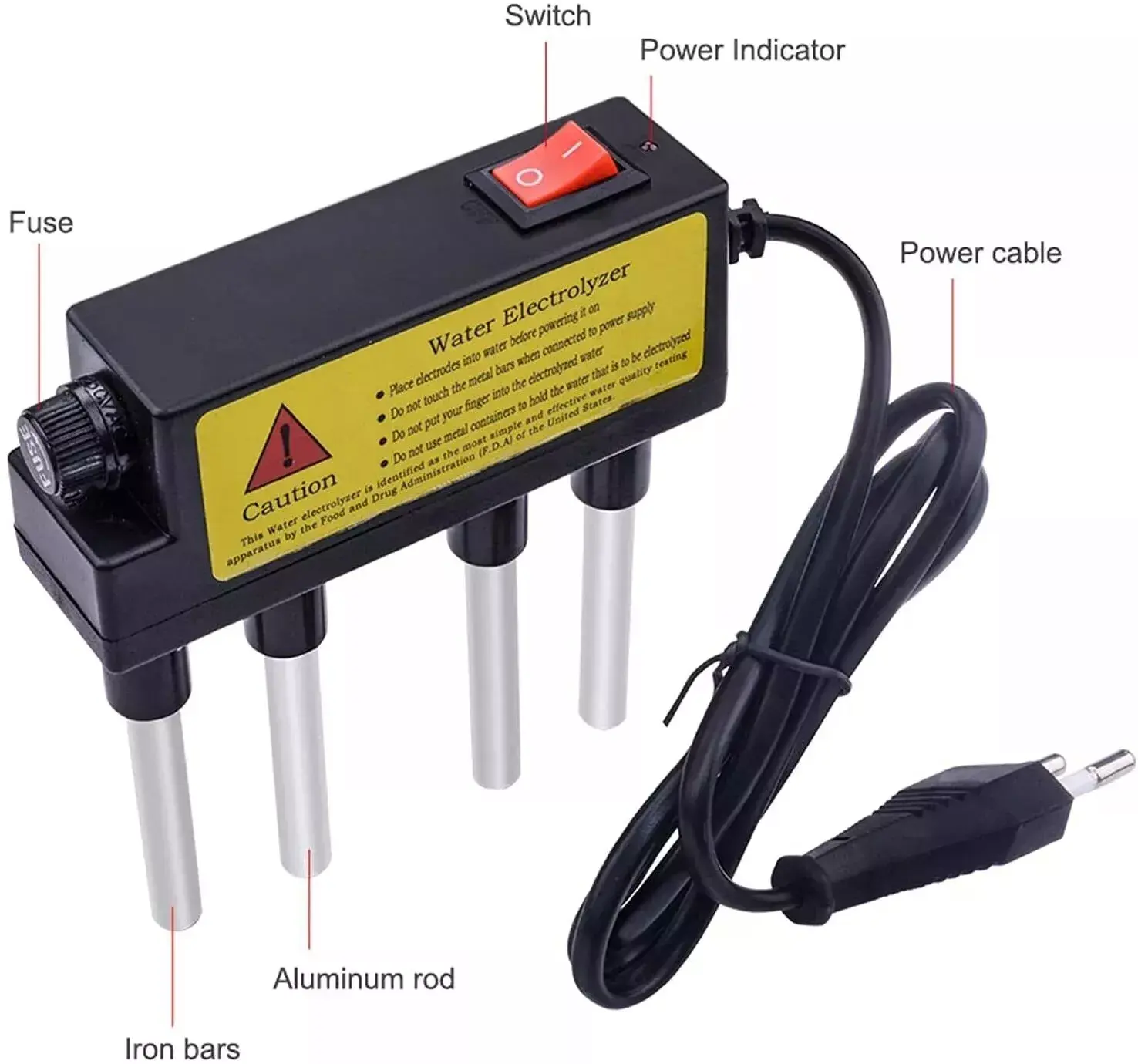 Water Quality Tester Household Electrolyzer Test Level Meter Testing EU-Plug UK