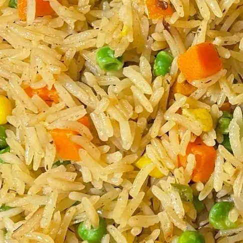 Nigerian Party Style Fried Rice - Delicious African Cuisine Vegetable Food Savory Instant