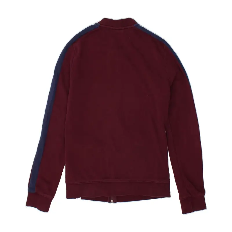 Pre-Owned Vintage PUMA Womens Tracksuit Top Jacket UK 10 Small  Burgundy Colourblock Cotton 2