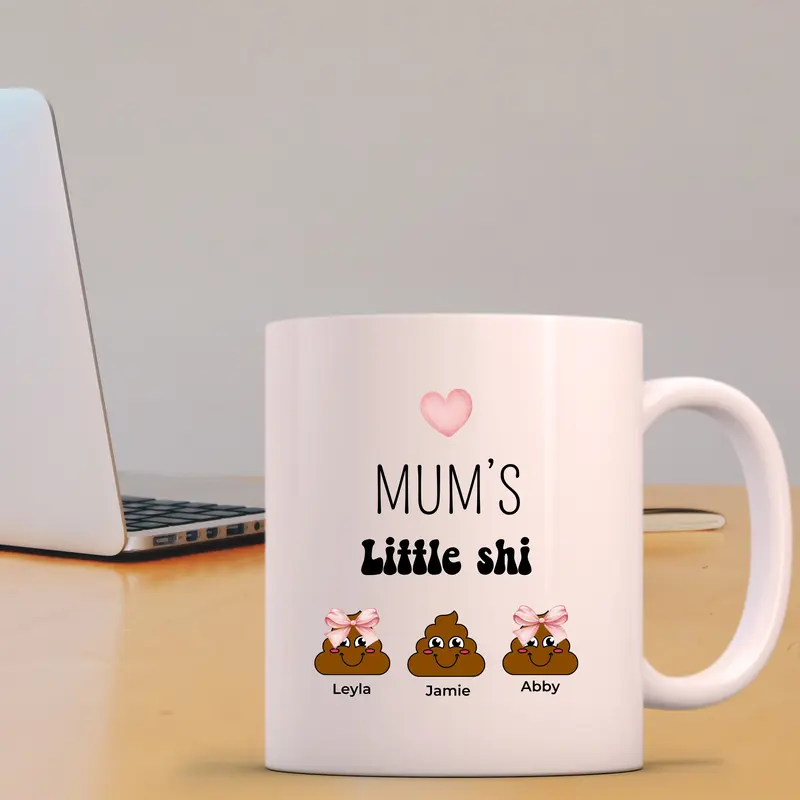 Personalised Mum's Little Funny Mug, Mother's day Gift,Present for Mum, Wife, Friend, Colleague, 11 Oz Cup Drinkware, Reusable Tumbler,mam, mom, mama For Coffee or Tea at the Office, with Coworkers Reuse Washable Ceramic mugs sweary 5