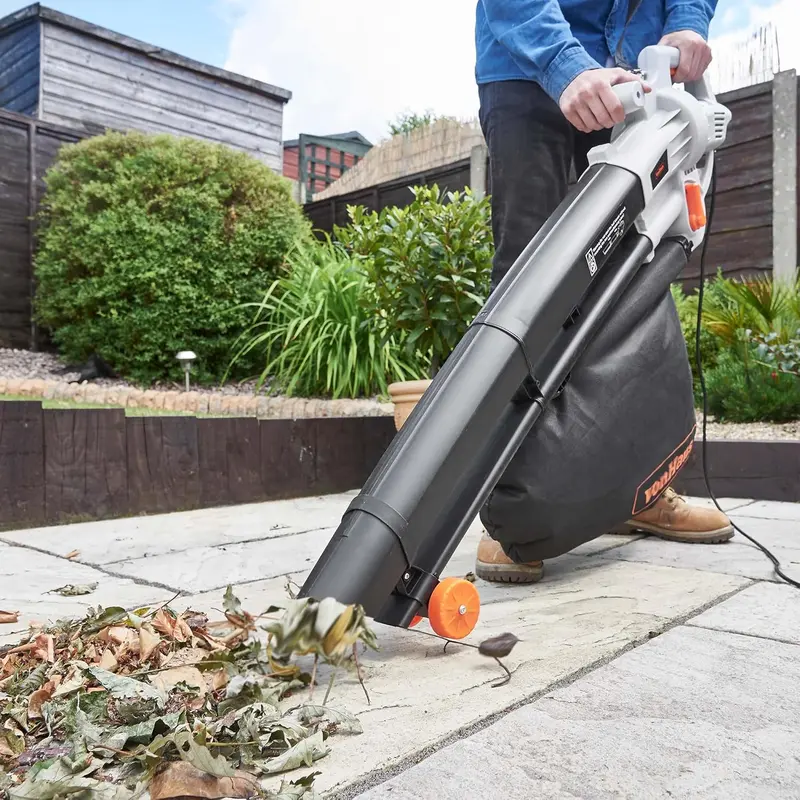 Leaf Blower and Vacuum 3000W – Corded Leaves Collector, Clear Gardens, Patios, Gutters, Driveways & More – Lightweight, 10m Cable, Shoulder Strap, Wheels, 35L Collection Bag – 3 Year Warranty.Plus A Complimentary Gift 8