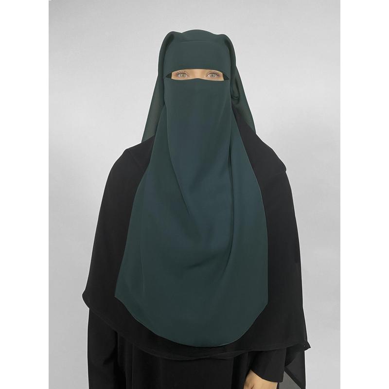 Long Rectangular 2 Layer Niqab | Pinch 5