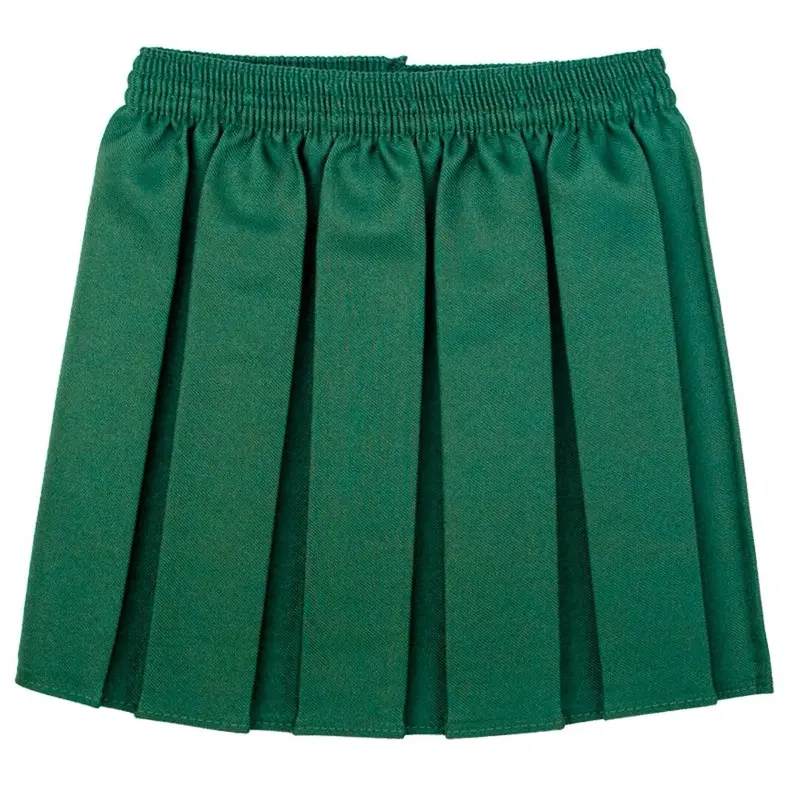Girls School Skirts Box Pleated Elasticated Waist Skirt Kids School Uniform New 4