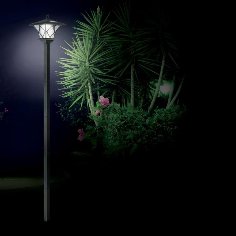 Taylor & Brown (2 Pack 59" Solar Hanging Lamp/Post Lights, Outdoor Solar Powered Vintage Street Lights Waterproof Decorative Lamp for Garden, Lawn, Pathway, Driveway, Front/Back Door 4