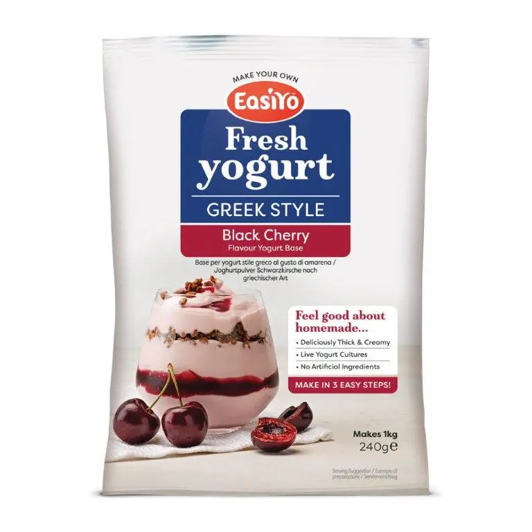 Greek Style Black Cherry EasiYo Yogurt Sachet Pack Makes 1KG | EasiYo Yoghurt Mix