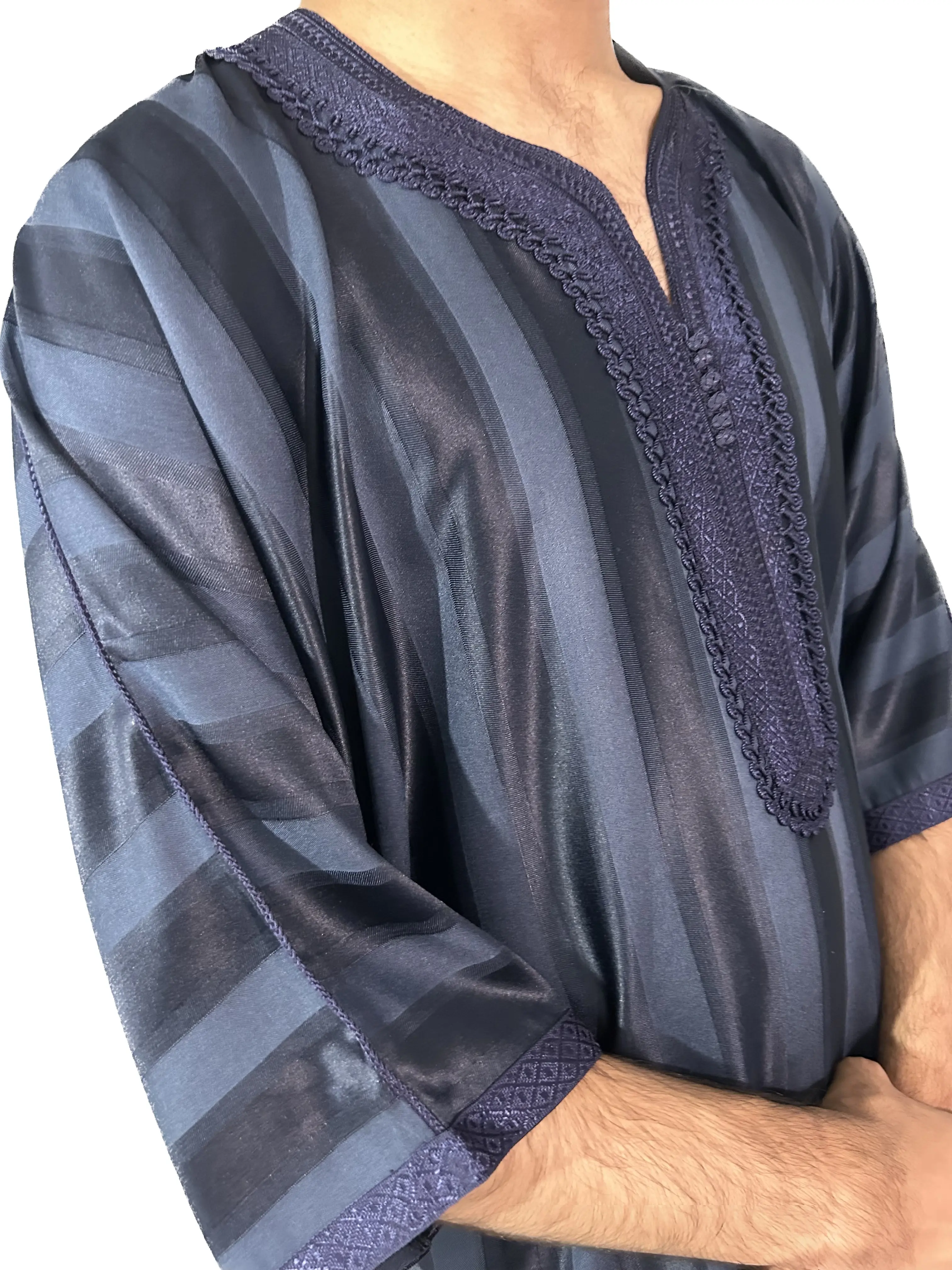 Deep Blue Premium Moroccan Thobe
