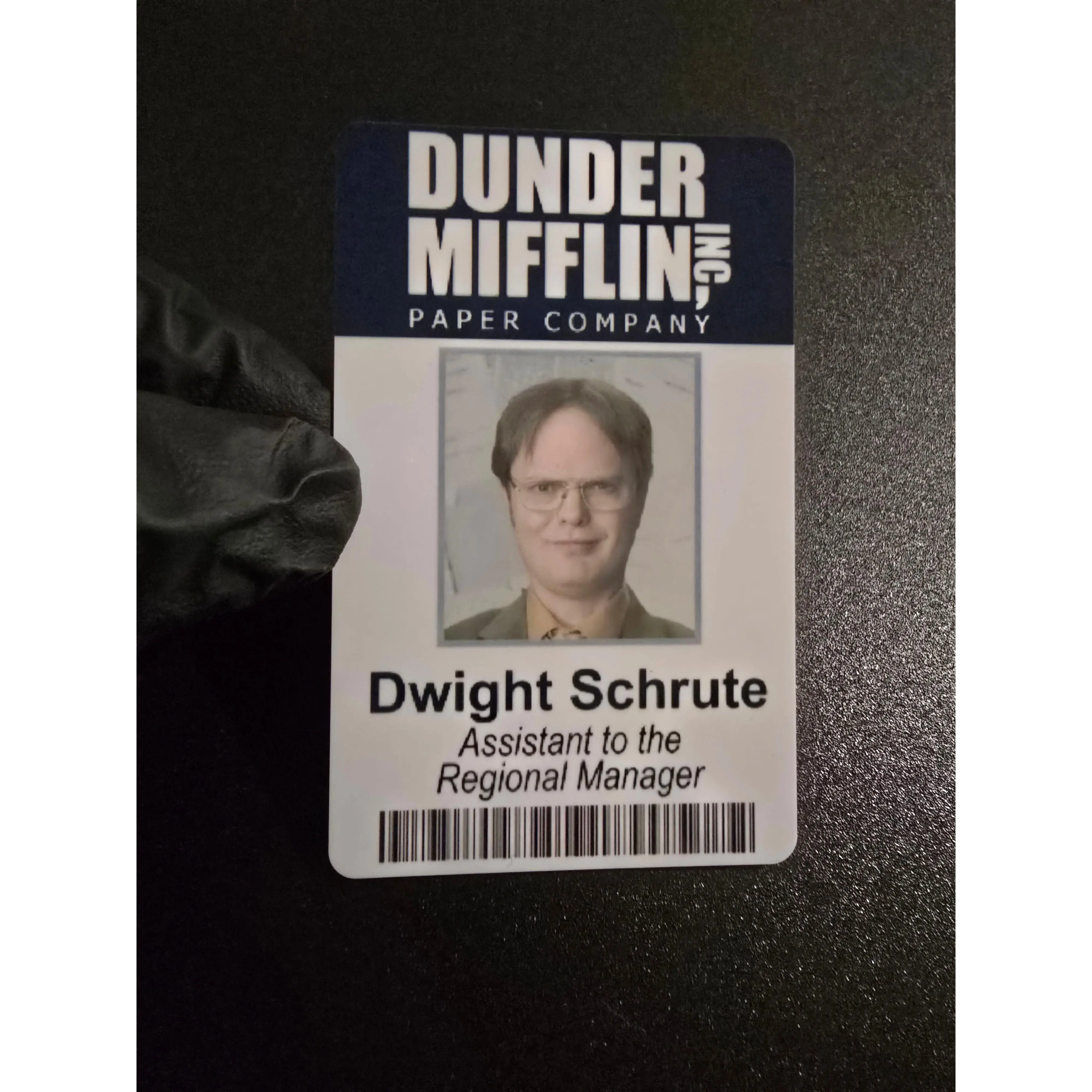 Dunder Mifflin INC Plastic Credit Card Sized Card, Durable PVC Material