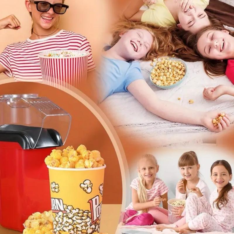 Hot Air Popcorn Maker Machine - 1200W Electric Popcorn Popper with One-Button Operation, Healthy Oil-Free Snacks, Ready in 2 Mins, Perfect for Home Movie Nights, Kids Parties, and Family Gatherings 2