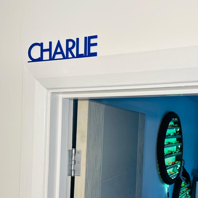 Personalised Door Sign Plaque - Bedroom - 3D Printed - Personalized - Name Plaque - Signs - Home Decor - Childrens Room - New Home - House 1