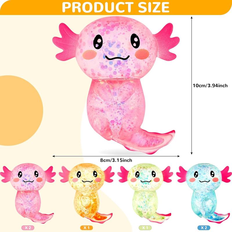 Sensory Fidget Stress Relief Sugar Filled Axolotls 1 sold Separately 1