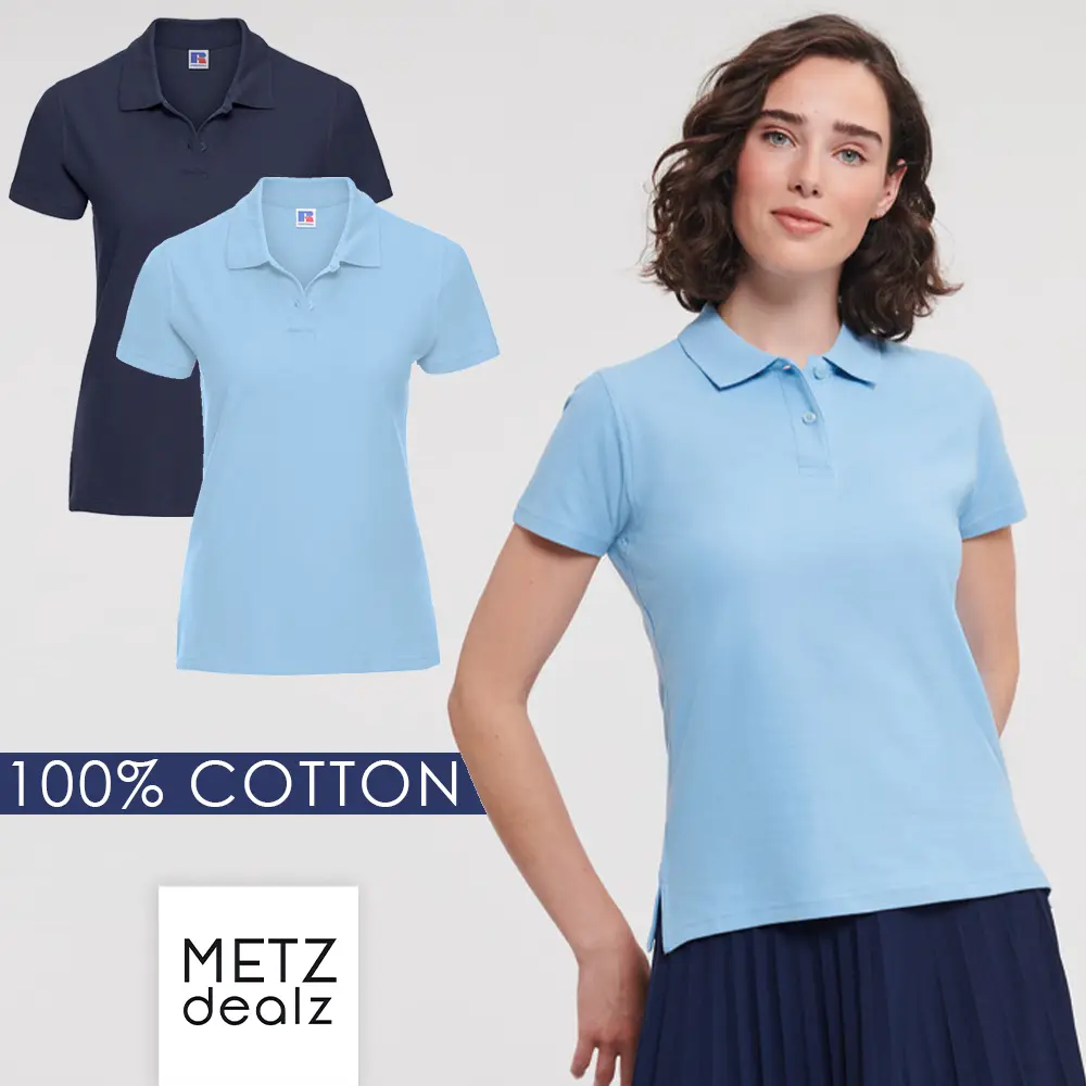 Ladies Womens Polo Tshirt Top Plain Casual Short Sleeved Shirt  with Collar 100% Cotton Size Small skims  shirt