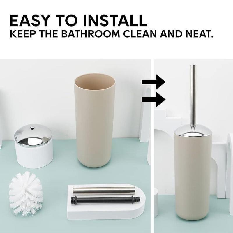 2025 New Hot Selling Models Minimalistic Bathroom Accessory Set, Soap Dispenser & Toothbrush Holder & Toothbrush Cup & Soap Dish Set, Bathroom Storage Tool Set For Now Home Gift Black 7