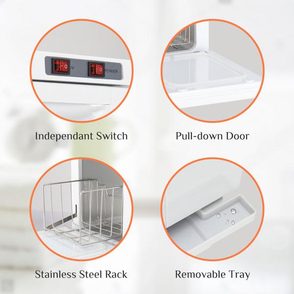 Hot Towel Warmer for Facials Massage, Esthetician Towel Heating Cabinet White, Aluminum Chamber, Salon Beauty Spa Barbershop Equipment 5