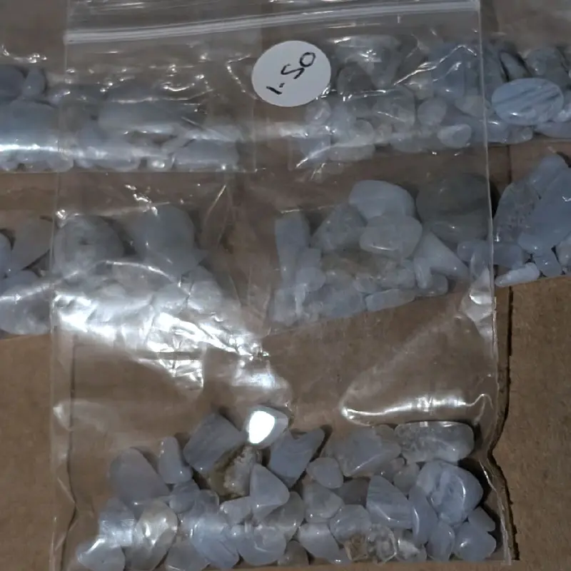 small blue chalcedony crystal chips 2