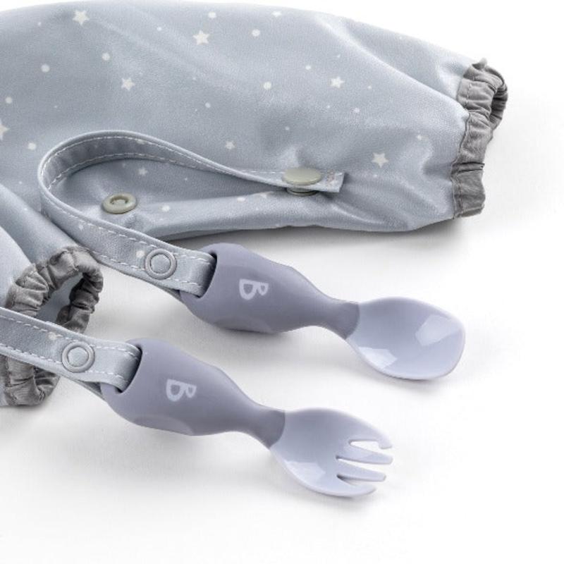 Bibado Coverall Weaning Bib and Matching Handi Cutlery 5