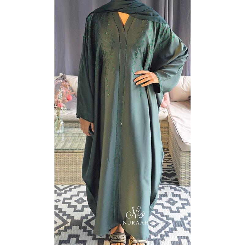 (NURAAH) AMAYA BUTTERFLY ABAYA (with scarf and inner belts) women 3