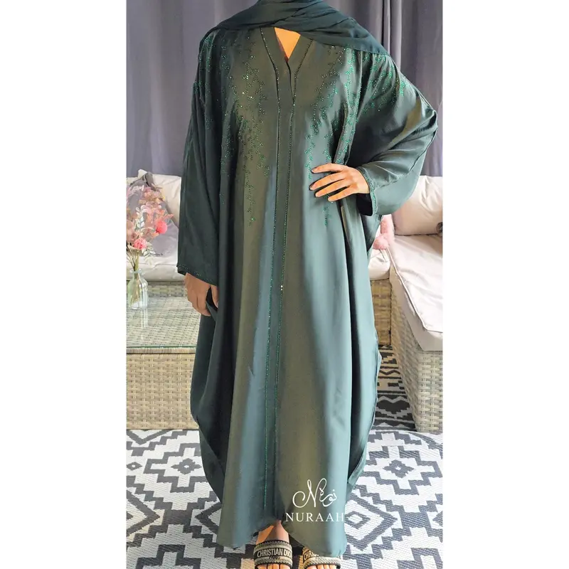 (NURAAH) AMAYA BUTTERFLY ABAYA (with scarf and inner belts) women 3