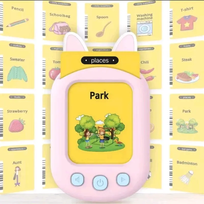 Talking Flash Cards for Toddlers 224 Words Learning Toys Preschool Audible Game busy board baby development 1
