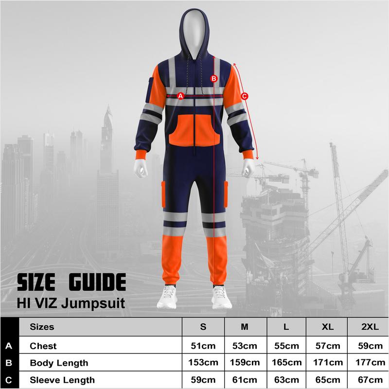 Product Introduction of Mens Zip Overall Dungarees Contrast  All in One Winter Tracksuit  Menswear Breathable Clothing Cuffed Hoodie Pocket Polyester Cargo Day Long Sleeves Top S/2XL 0