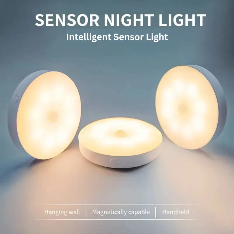 Motion Sensor Lights Indoor Wireless LED Rechargeable Magnetic Stick on Wall