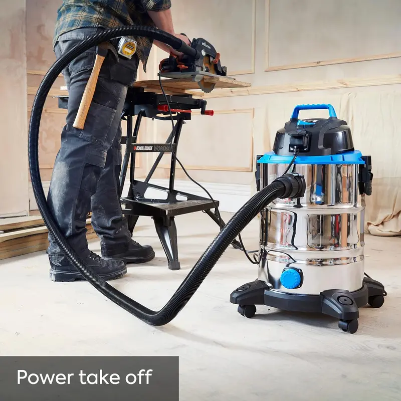 Borderless Brilliance: The Future of Cleaning!. Wet & Dry Cleaner, with Power Take Off Socket, 30 Litre Capacity, 1500W. Purchase of This Product Will Be Given A Beautiful Gift. 2