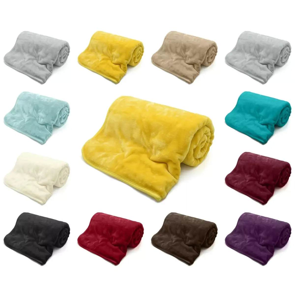 Fleece Blanket Large Sofa Throw Soft Warm Faux Fur Mink Single Double King Size