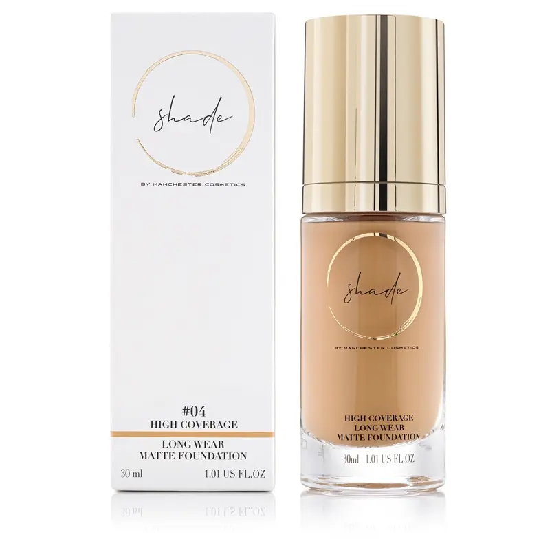 Number 4 Liquid foundation Matte High Coverage Long-lasting Cosmetic Flawless Lightweight Makeup 1